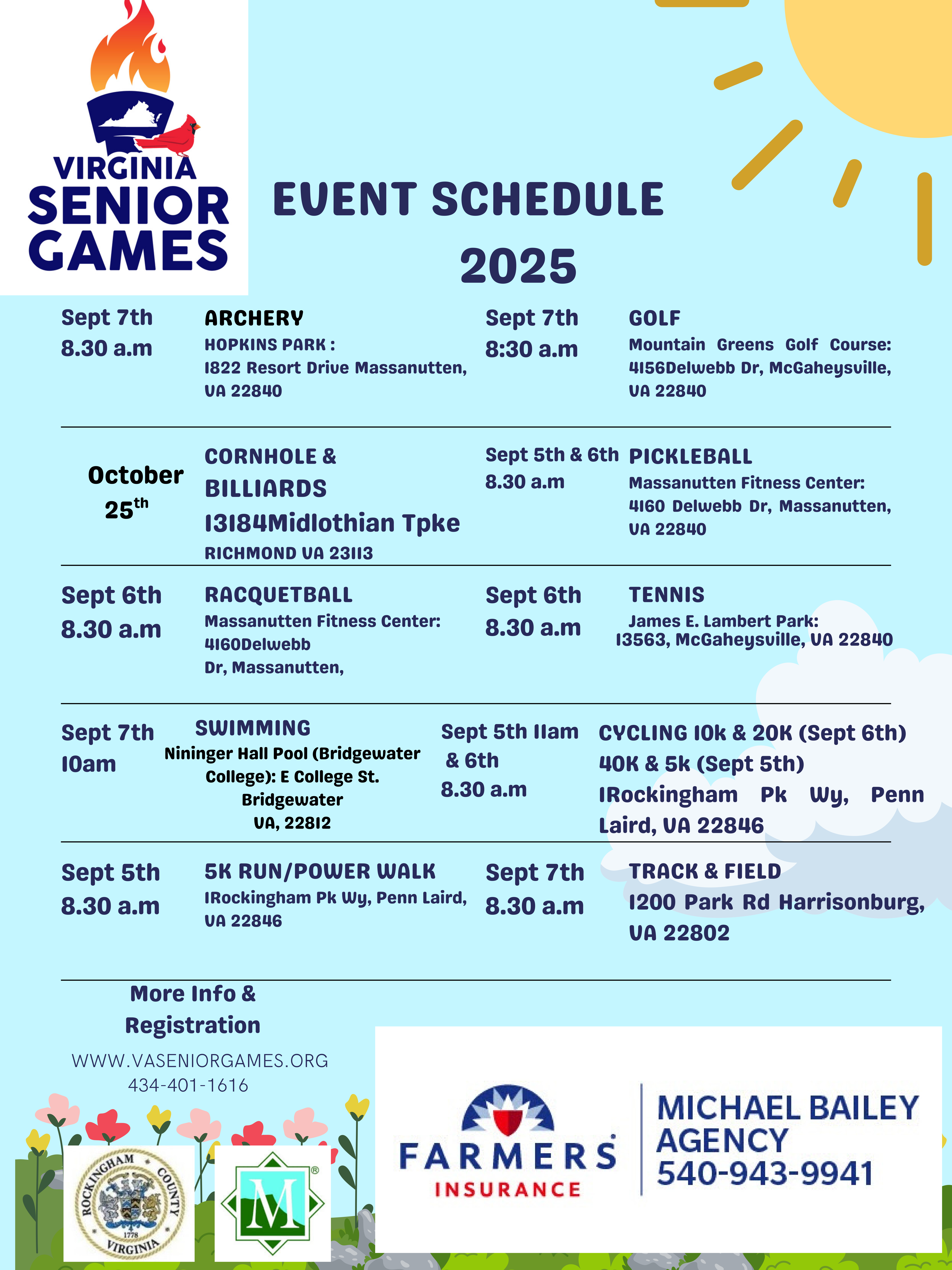 2025 Event Calendar Page 1